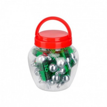 Cartucho Co2 25g Threaded Cardridge 10pc Pak Silver