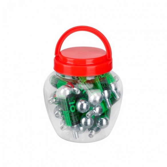 Cartucho Co2 25g Threaded Cardridge 10pc Pak Silver