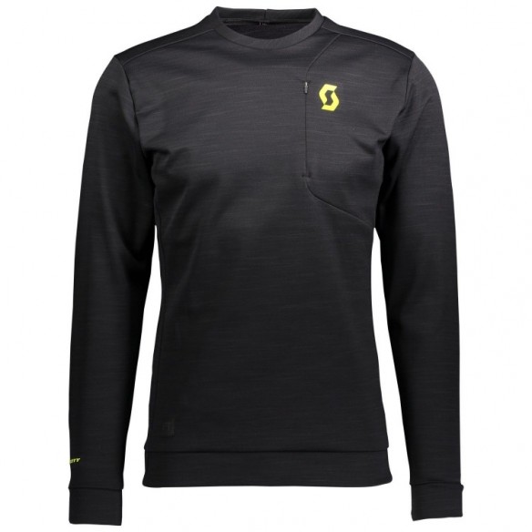 Sudadera Crewneck Ms defined Black/Sulphur Yellow