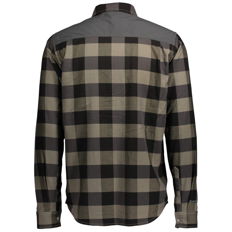 Camiseta Ms Check Ft L/SL Dust Beige/Dark Grey