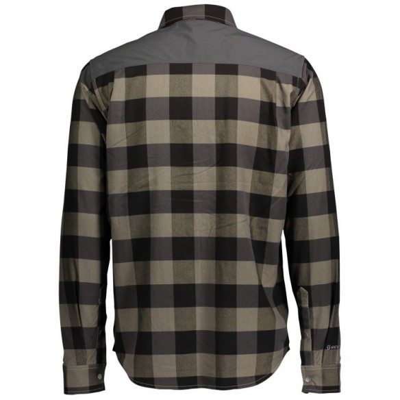 Camiseta Ms Check Ft L/SL Dust Beige/Dark Grey