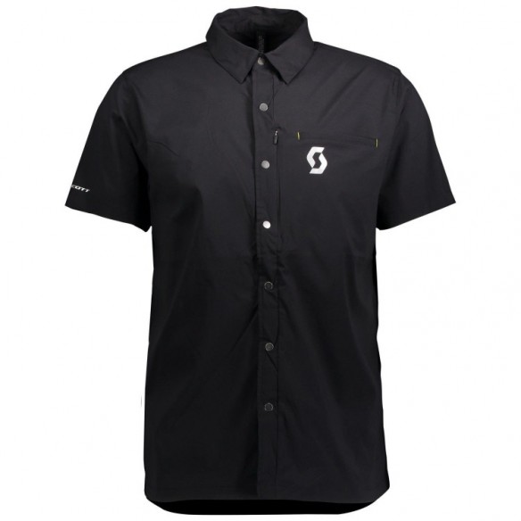 Camiseta Ms Button Ft S/SL Black/Grey