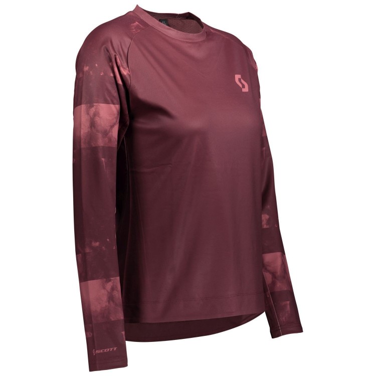 Maillot Ws Trail Storm L/SL Amaranth Red/Ochre Red