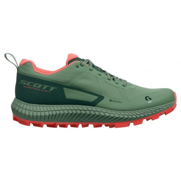 Zapatillas SCOTT Ws Supertrac 3 GTX Frost Green/Coral Pink