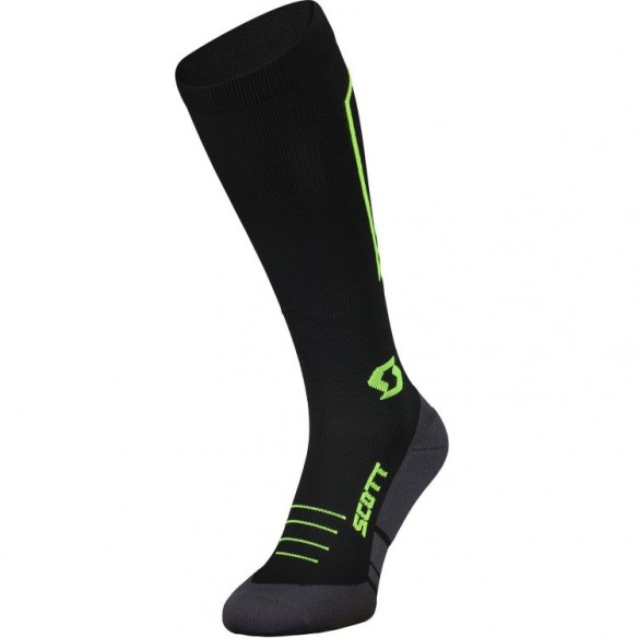 Calcetín RC Compression Black/Safety Yellow Scott