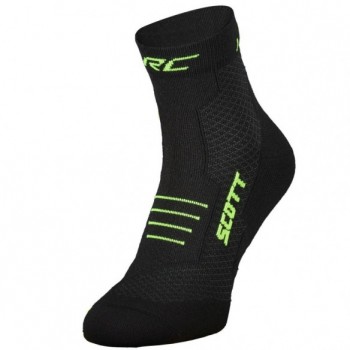 Calcetín RC Running Quarter Black/Safety Yellow Scott