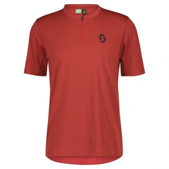 Maillot Ms Trail Flow Dri Zip Ss Tuscan Red