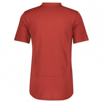 Maillot Ms Trail Flow Dri Zip Ss Tuscan Red 2