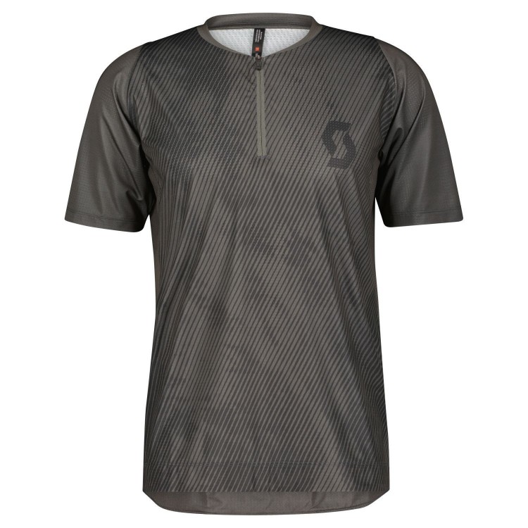 Maillot Ms Trail Vertic Zip Ss Dark Grey/Black