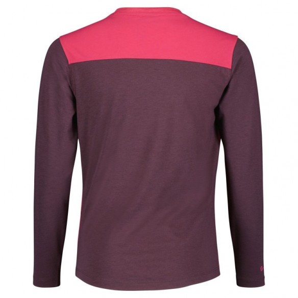 Maillot Jr Trail 20 Dri Ls Carmine Pink/Dark Purple