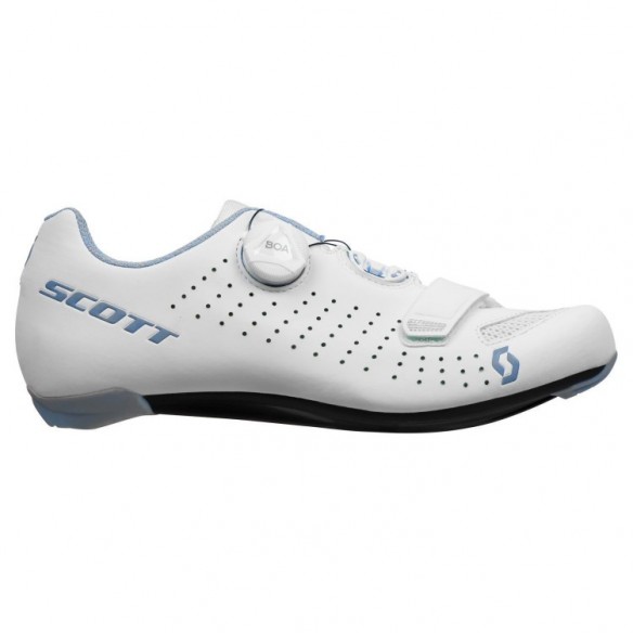 Zapatillas SCOTT Road Comp Boa Lady Matt White/Light Blue 2024