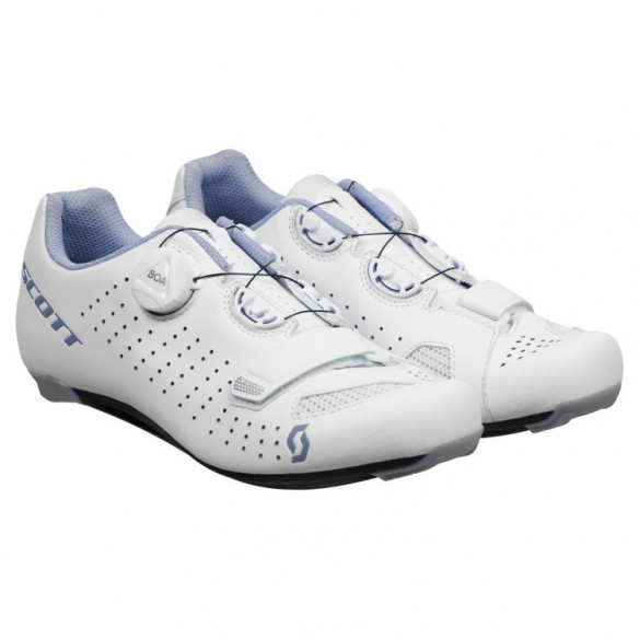 Zapatillas SCOTT Road Comp Boa Lady Matt White/Light Blue 2024