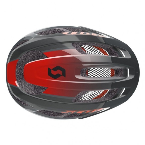 Casco SCOTT Supra Grey/Red Fade