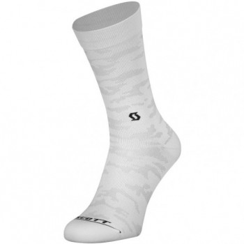 Calcetín Trail Camo Crew White/Black