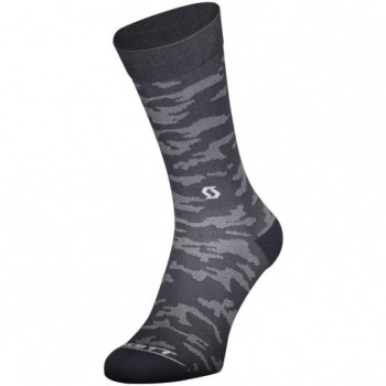 Calcetín Trail Camo Crew Dark Grey/White