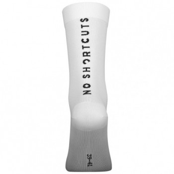 Calcetín Performance No Shortcuts Crew White/Black 2