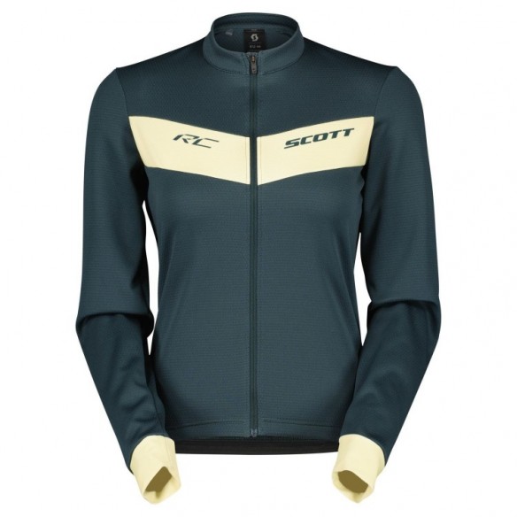 Maillot Ws RC Warm L/S Aruba Green/Pale Yellow
