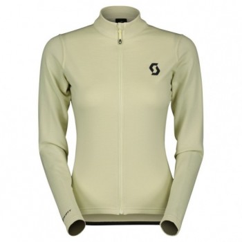 Maillot Ws Gravel Warm Merino Ls Pale Yellow