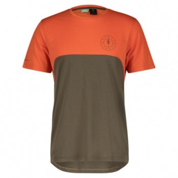 Maillot Ms Trail Flow Dri Ss Braze Orange/Shadow Brown