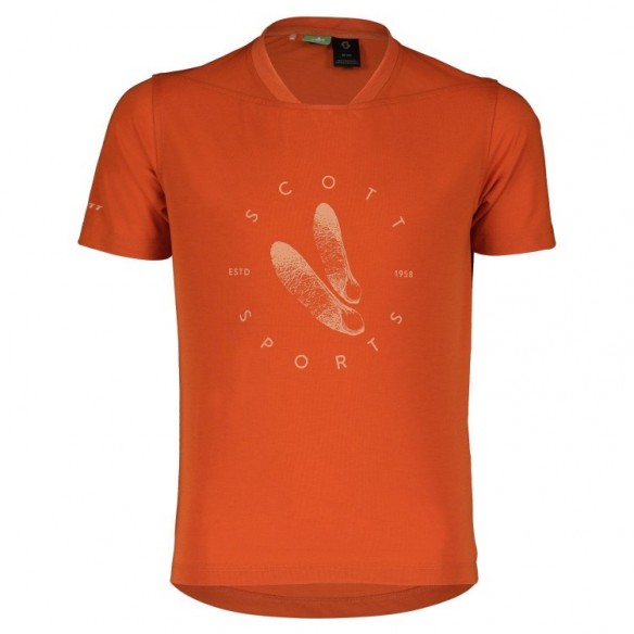 Maillot Jr Trail Flow 20 Dri Ss Braze Orange