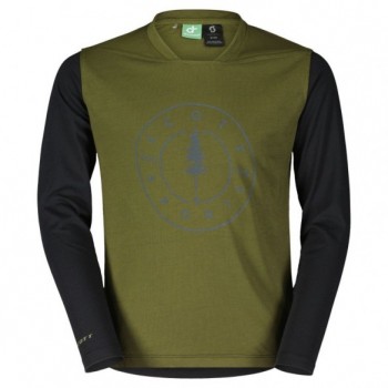 Maillot Jr Trail Flow 10 Dri Ls Fir Green/Black