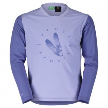 Maillot Jr Trail Flow 20 Dri Ls Moon Blue/Dream Blue