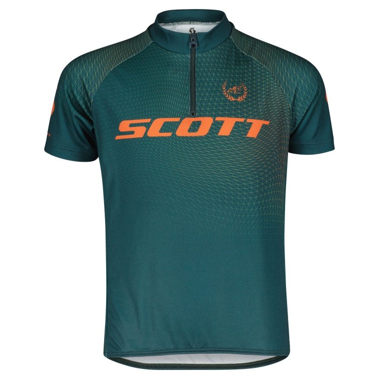 Maillot Jr RC Pro Ss Aruba Green/Braze Orange