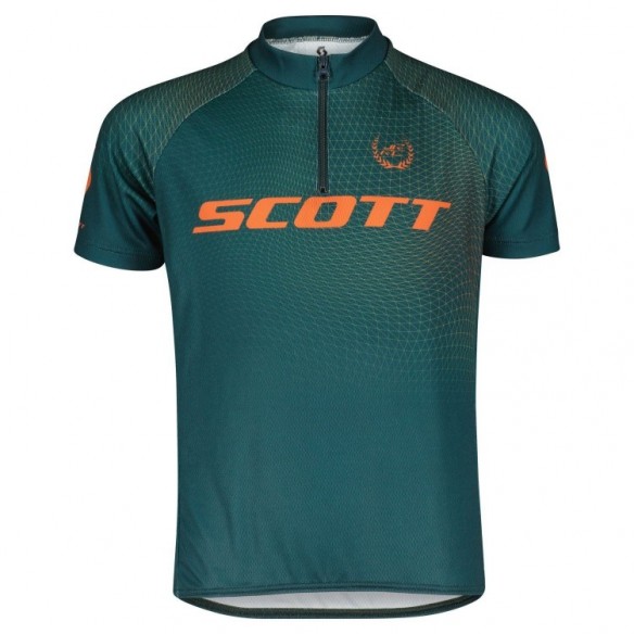 Maillot Jr RC Pro Ss Aruba Green/Braze Orange