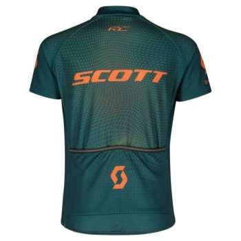 Maillot Jr RC Pro Ss Aruba Green/Braze Orange 2