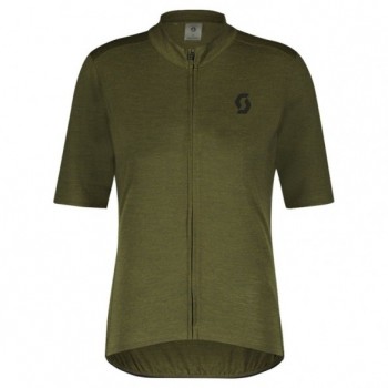 Maillot Ms Gravel Merino Ss Fir Green/Black