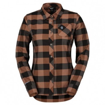 Maillot Ws Trail Flow Check Ls Rose Beige/Black