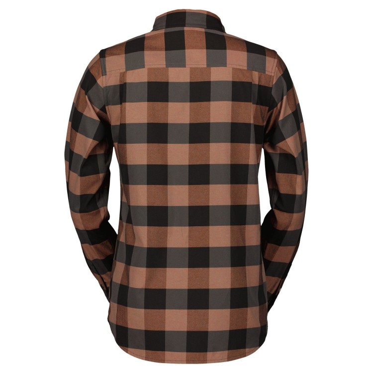 Maillot Ws Trail Flow Check Ls Rose Beige/Black