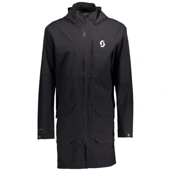 Chaqueta Ms Rain Coat Ft Black/Grey
