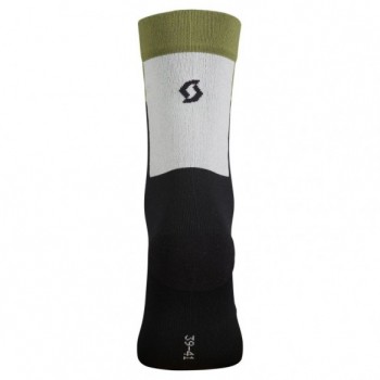 Calcetín Block Stripe Crew Black/Fir Green 2