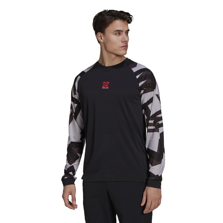 Camiseta 5.10 Trailx L/S Black/Lgrani Five Ten