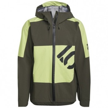 Chaqueta Con Capucha 5.10 Rain Legend Earth/Pulse Lime...