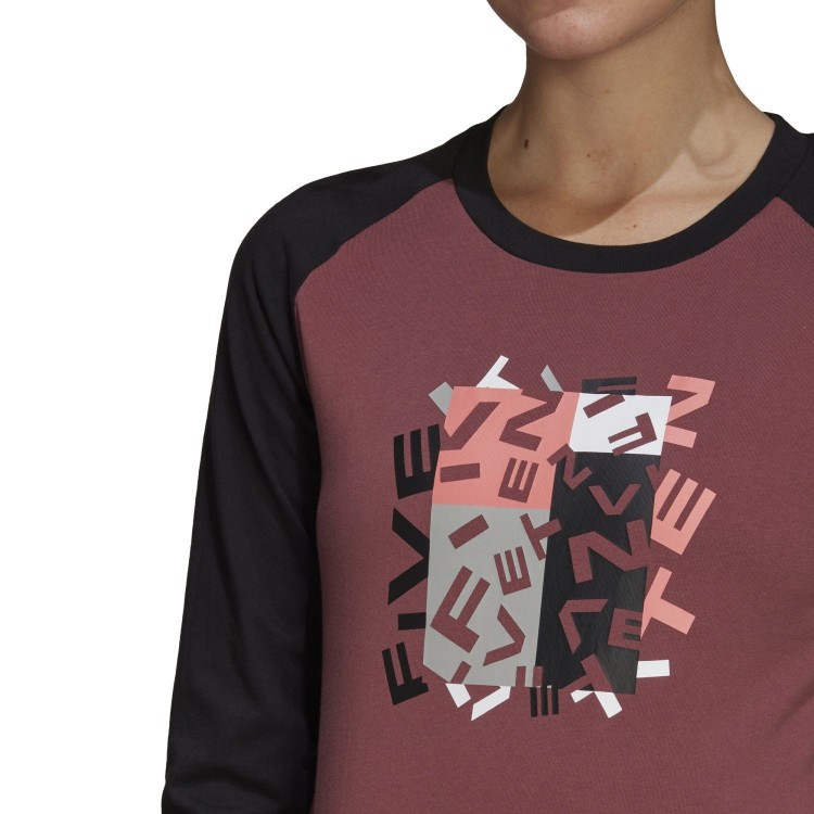 Camiseta Manga Larga W 5.10 Gfx Quiet Crimson...