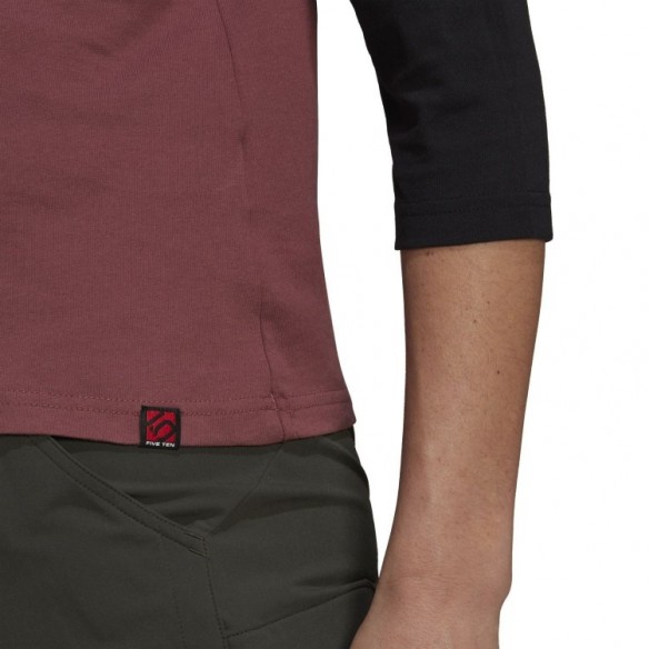 Camiseta Manga Larga W 5.10 Gfx Quiet Crimson Five Ten