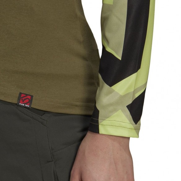 Camiseta Manga Larga W The Trail Focus Olive/Magic Lime Five Ten