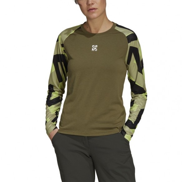 Camiseta Manga Larga W The Trail Focus Olive/Magic Lime Five Ten