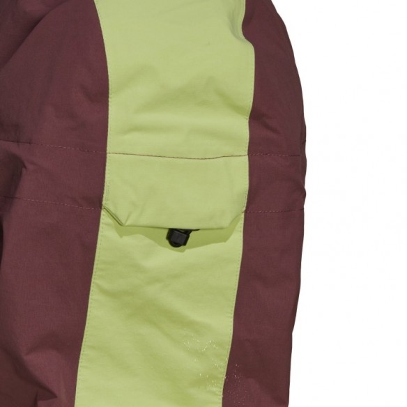 Chaqueta Con Capucha W 5.10 Rain Quiet Crimson/Pulse Lime Five Ten