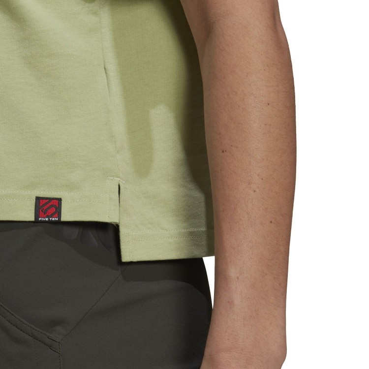 Camiseta W 5.10 Crop Magic Lime Five Ten