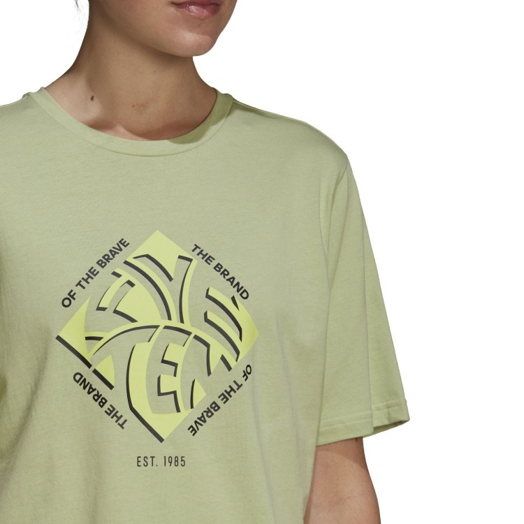 Camiseta W 5.10 Crop Magic Lime Five Ten