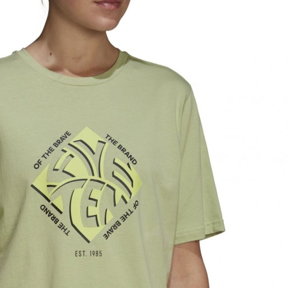 Camiseta W 5.10 Crop Magic Lime Five Ten