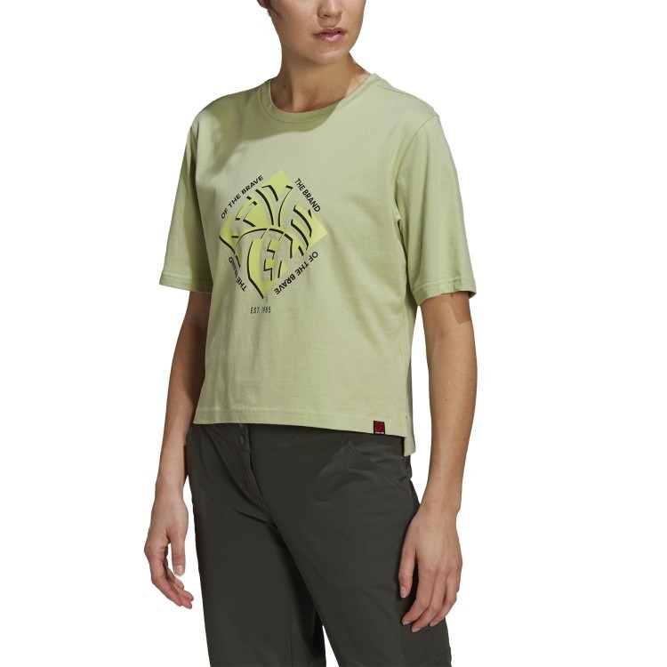 Camiseta W 5.10 Crop Magic Lime Five Ten