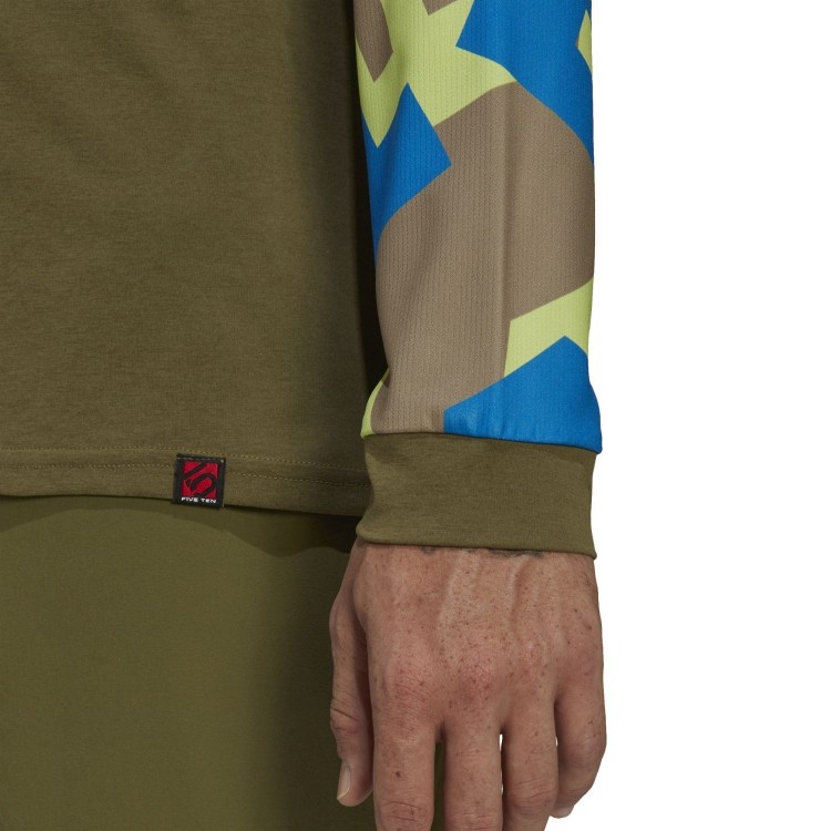 Camiseta 5.10 Trailx L/S Olifoc/Verorb Five Ten