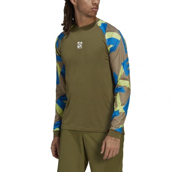 Camiseta 5.10 Trailx L/S Olifoc/Verorb Five Ten