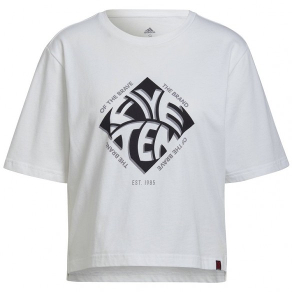 Camiseta W 5.10 Crop Blanco/Blanco Five Ten