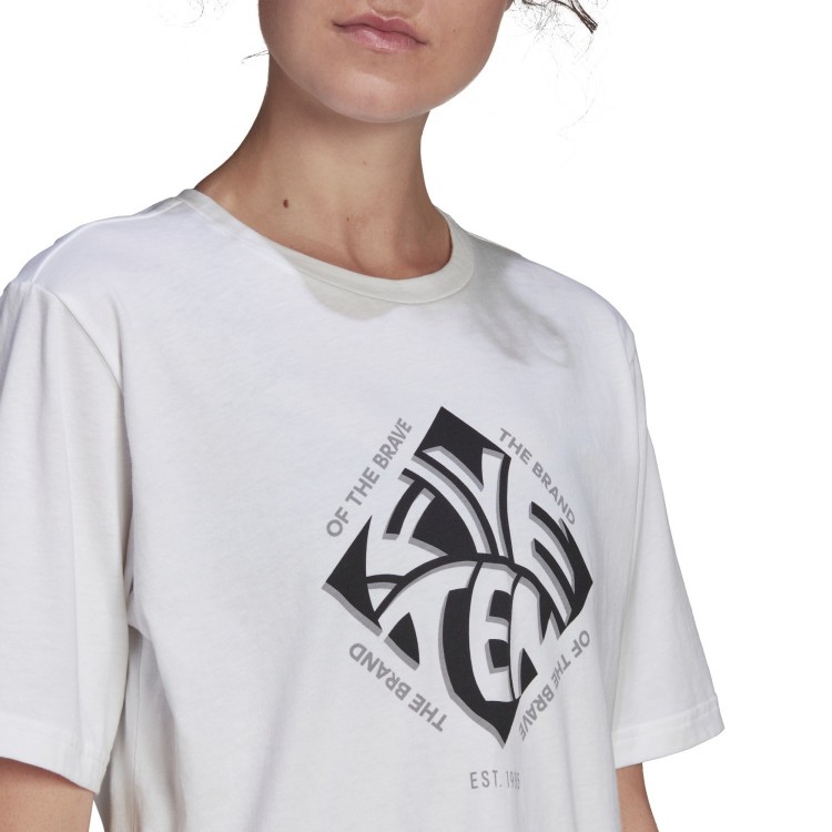 Camiseta W 5.10 Crop Blanco/Blanco Five Ten