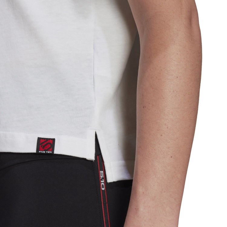 Camiseta W 5.10 Crop Blanco/Blanco Five Ten